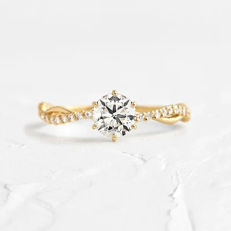 925 Sterling Silver Inlaid Zircon Ring - Treasured Gift's & More