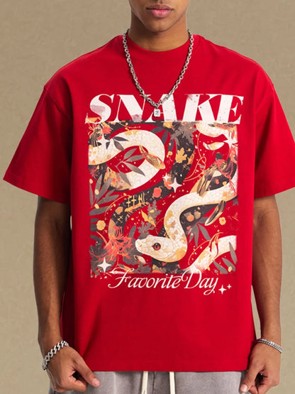 Men's Graphic Round Neck Half Sleeve T-Shirt - Treasured Gift's & More
