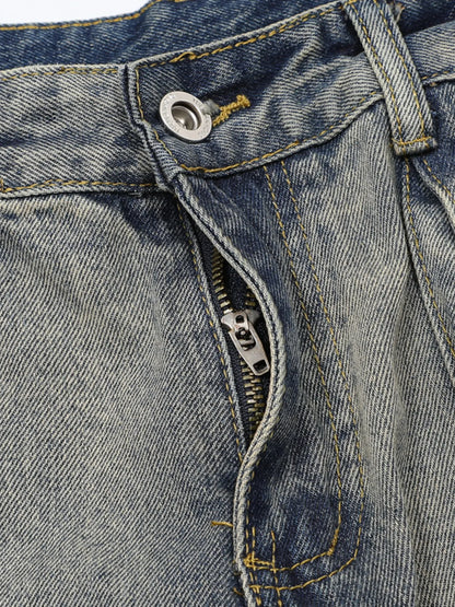 Men's Full Size Washed Cargo Jeans Plus Size - Treasured Gift's & More