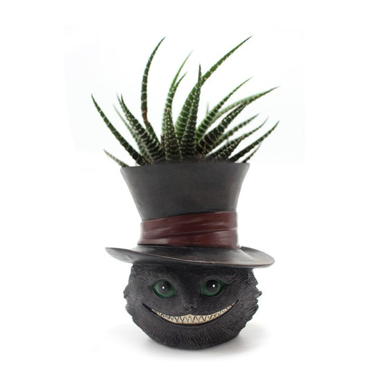 Cat With Tophat Planter - Just $15.27! Shop now at Treasured Gift's & More