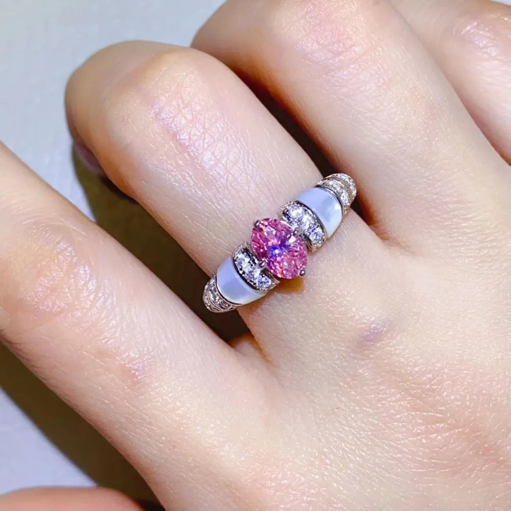 1 Carat Moissanite 925 Sterling Silver Ring - Treasured Gift's & More