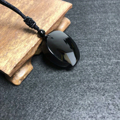 Natural Obsidian Necklace
