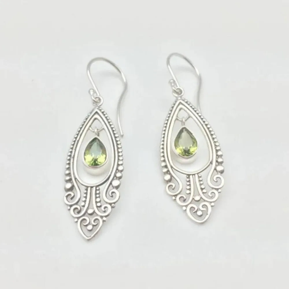 Alloy Rhinestone Cutout Earrings - Treasured Gift's & More