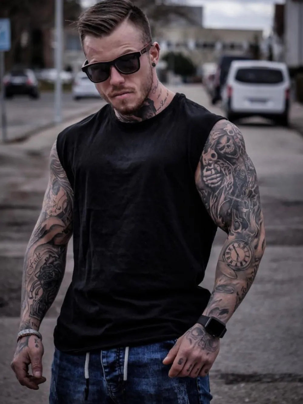 Men's Plus Size Round Neck Tank - Treasured Gift's & More