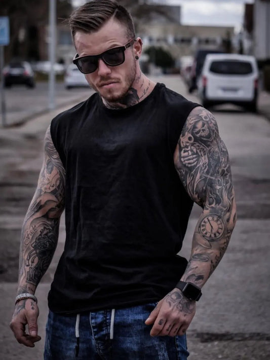 Men's Plus Size Round Neck Tank - Treasured Gift's & More