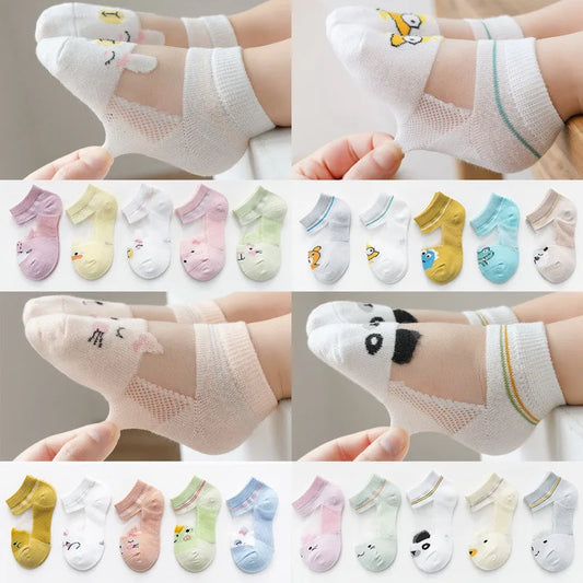 5 Pairs/Lot 0-5Yrs Baby Socks