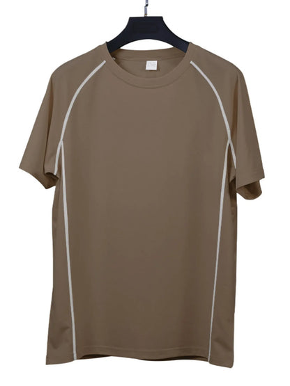 Men's Full Size Round Neck Short Sleeve T-Shirt and Shorts Set Plus Size - Treasured Gift's & More