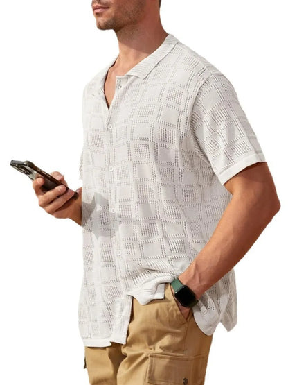 Men's Full Size Button Down Short Sleeve Plus Size - Treasured Gift's & More