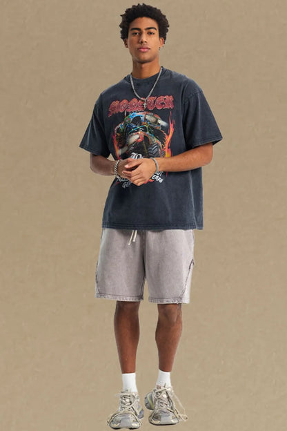 Men's Graphic Round Neck Half Sleeve T-Shirt - Treasured Gift's & More