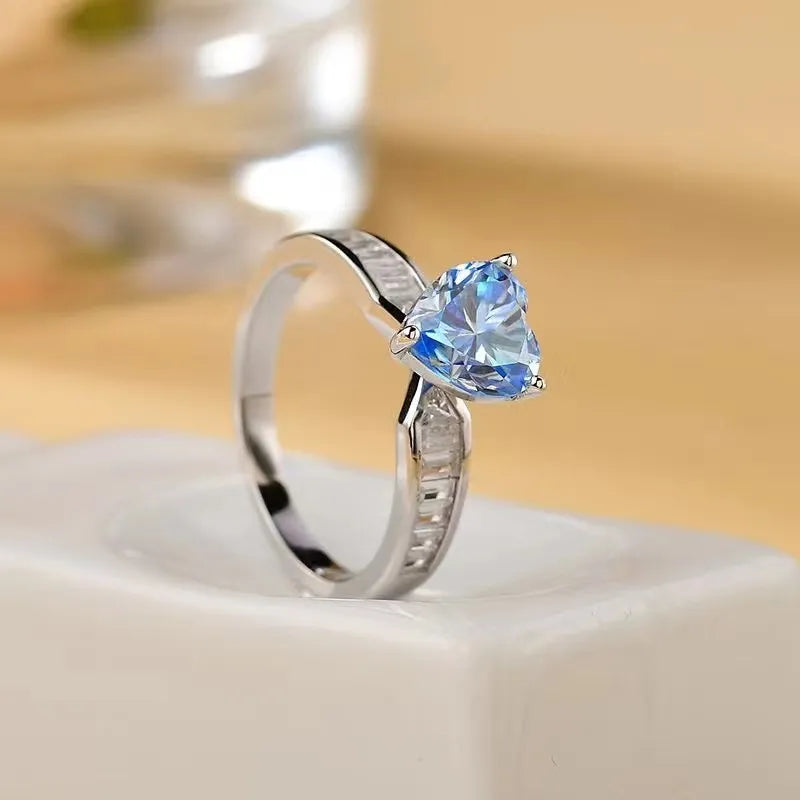 2 Carat Moissanite 925 Sterling Silver Ring - Treasured Gift's & More