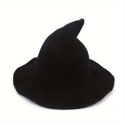 Velvet Gothic Witch-Inspired Knit Hat