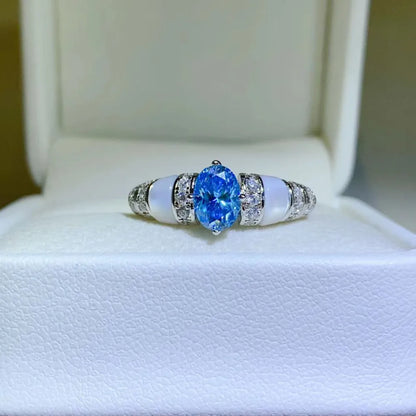 1 Carat Moissanite 925 Sterling Silver Ring - Treasured Gift's & More