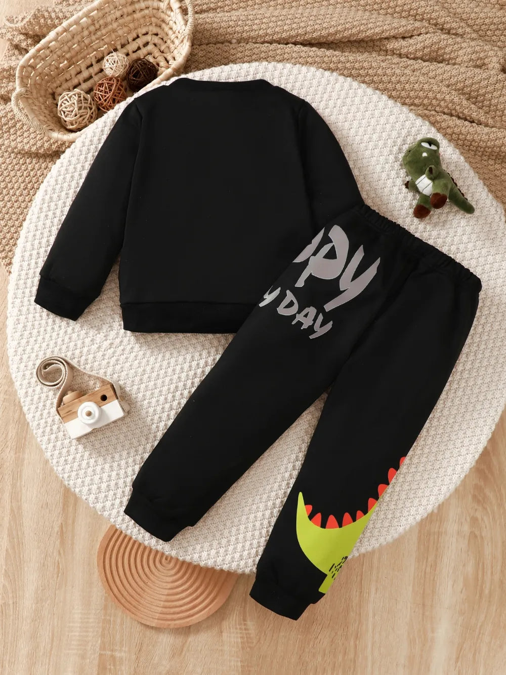 Children's Dinosaur Graphic Sweatshirt and Pants Set - Treasured Gift's & More