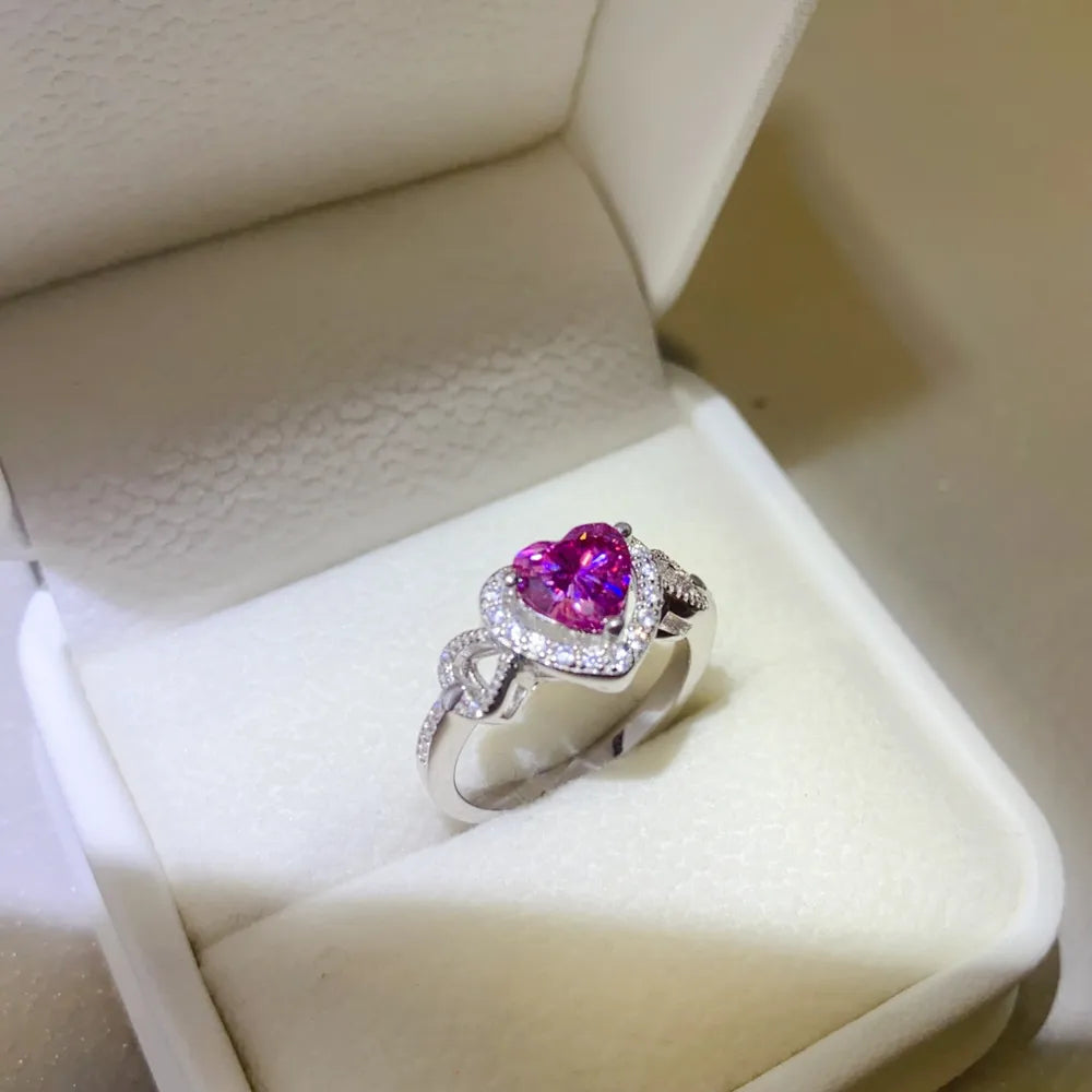 1 Carat Moissanite 925 Sterling Silver Ring - Treasured Gift's & More