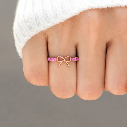925 Sterling Silver Bow Ring - Treasured Gift's & More