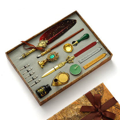 Retro Wooden Dip Pen Set - Just $21.89! Shop now at Treasured Gift's & More