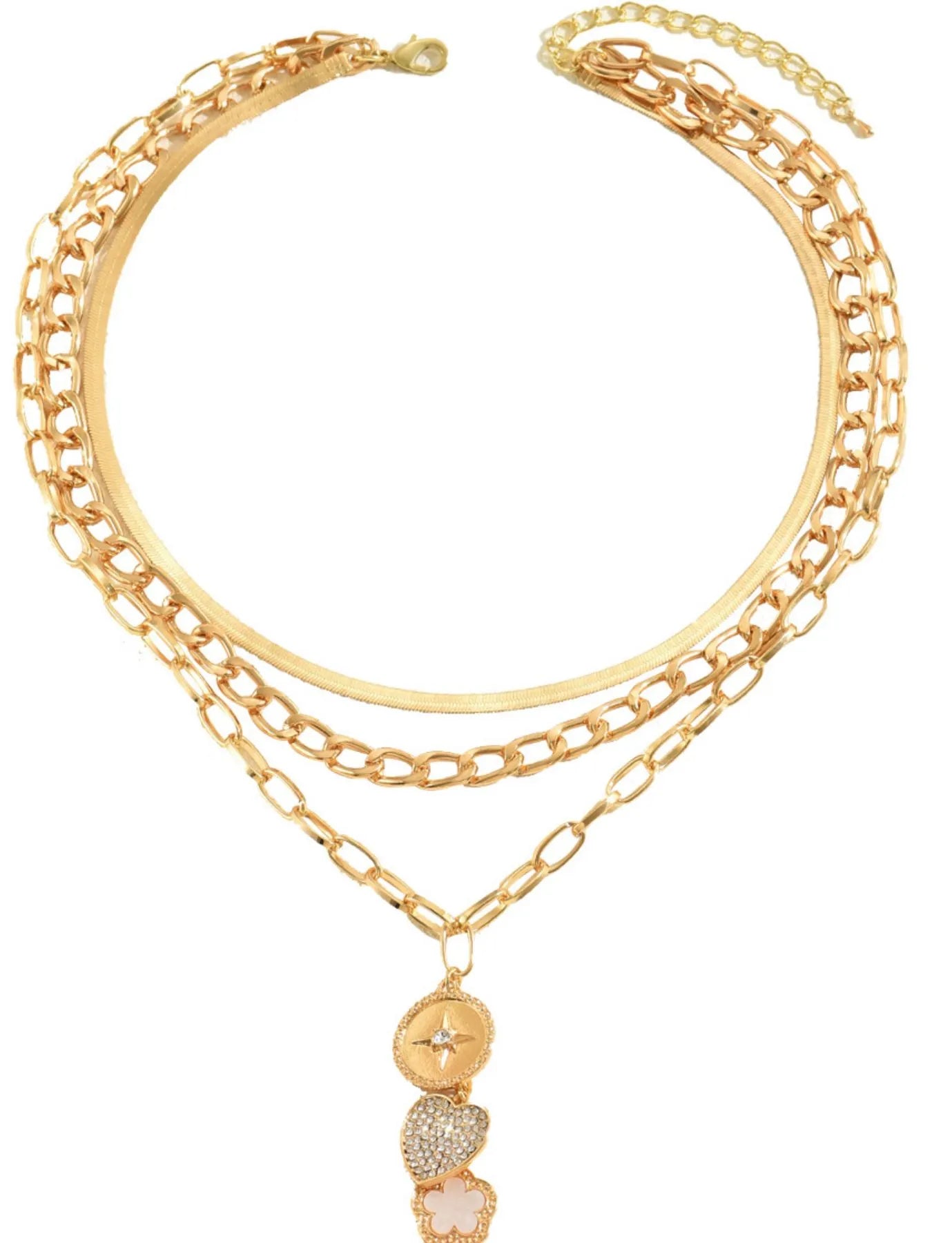 Stainless Steel Layered Necklace - Treasured Gift's & More