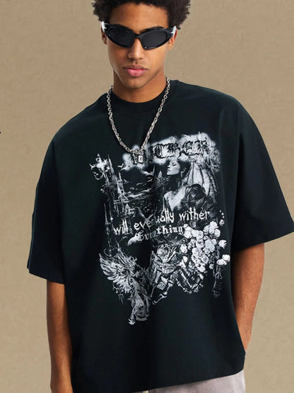 Men's Round Neck Half Sleeve Graphic T-Shirt - Treasured Gift's & More