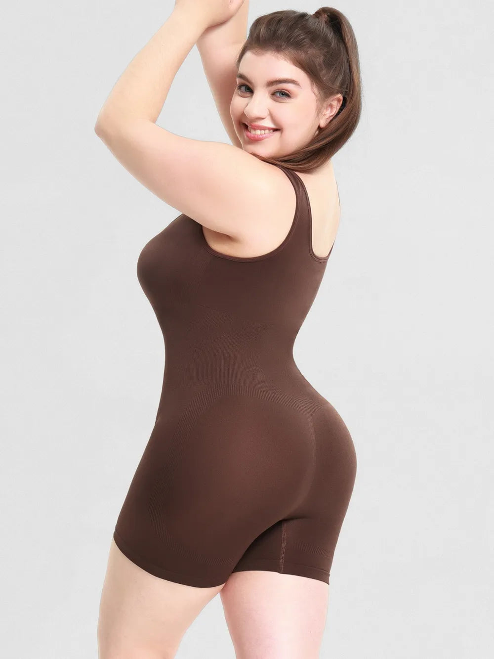 Scoop Neck Wide Strap Shaping Romper - Treasured Gift's & More