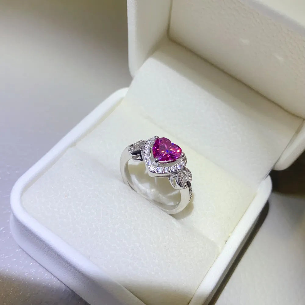 1 Carat Moissanite 925 Sterling Silver Ring - Treasured Gift's & More