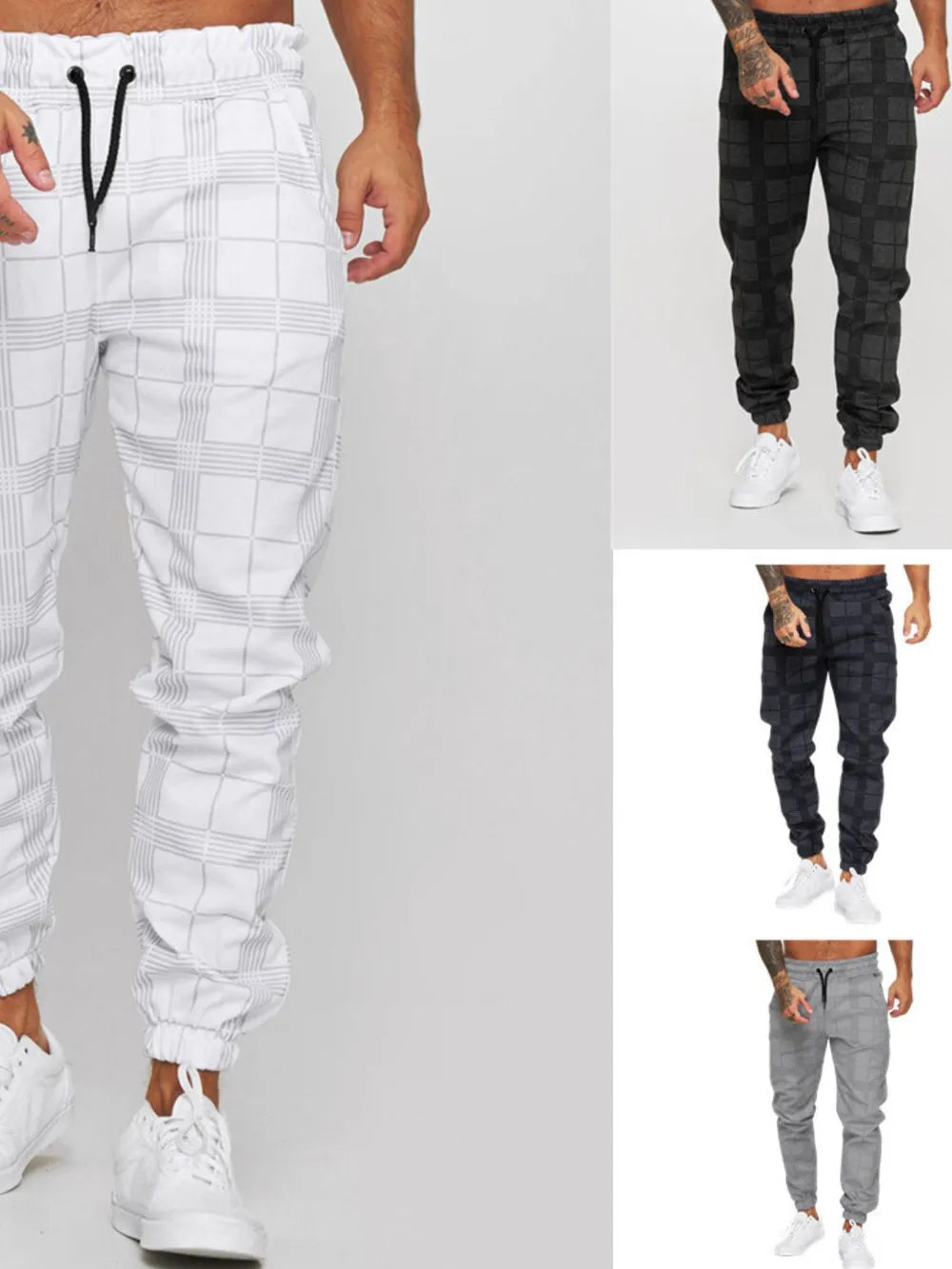 Men's Plus Size Plaid Drawstring Pants - Treasured Gift's & More