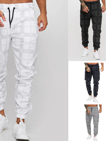 Men's Plus Size Plaid Drawstring Pants - Treasured Gift's & More