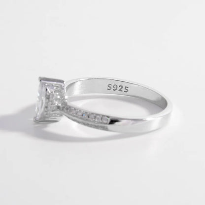 925 Sterling Silver Inlaid Zircon Ring - Treasured Gift's & More