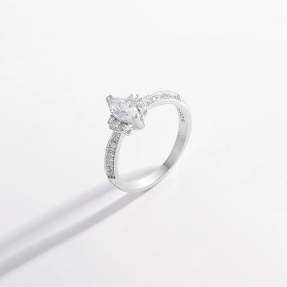 925 Sterling Silver Inlaid Zircon Ring - Treasured Gift's & More
