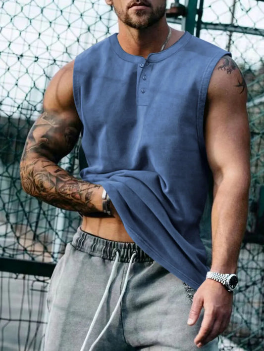 Men's Plus Size Round Neck Tank - Treasured Gift's & More