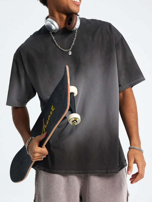 Men's Gradient Round Neck Short Sleeve T-Shirt - Treasured Gift's & More