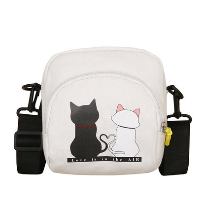 Bounce Background Cat Canvas Bag