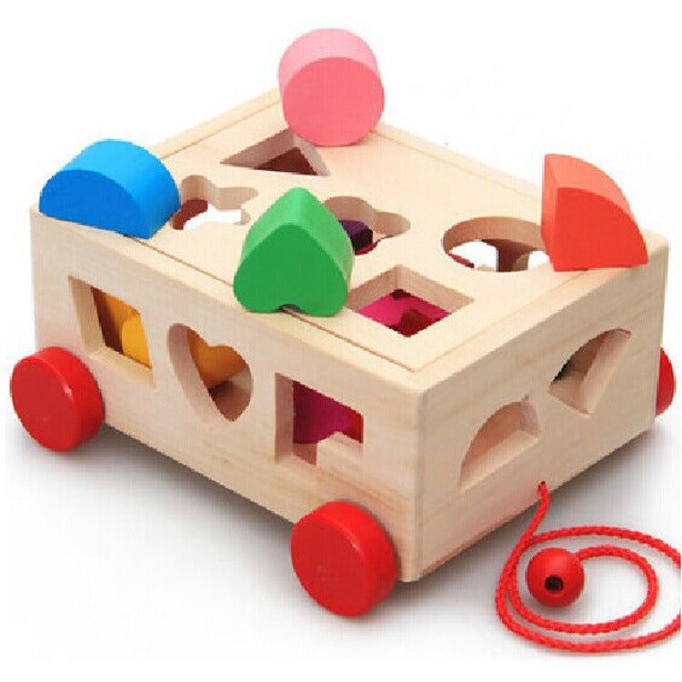 Pulling a 15 hole car intelligence box for children aged 0-3 - Just $28.98! Shop now at Treasured Gift's & More
