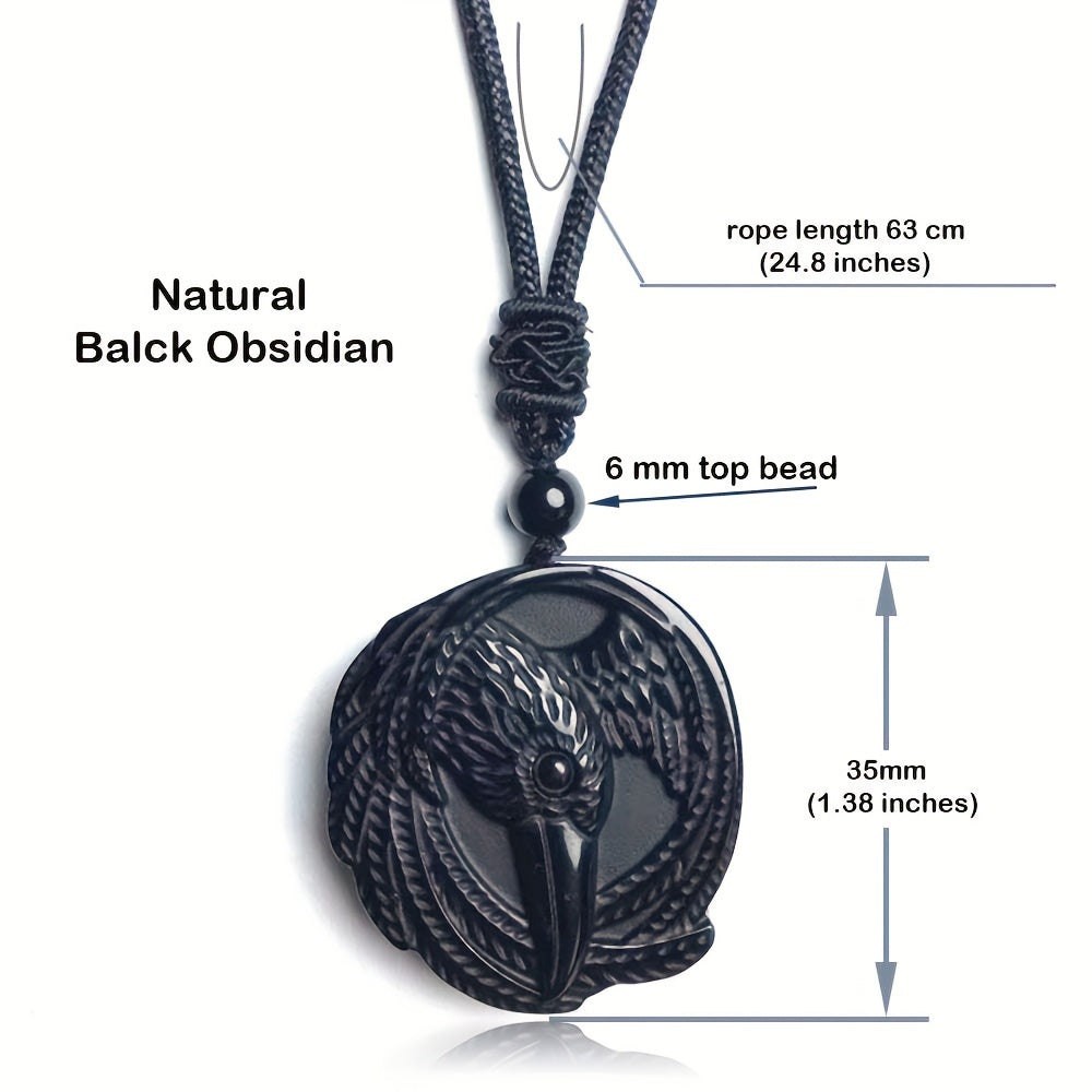 Natural Obsidian Necklace