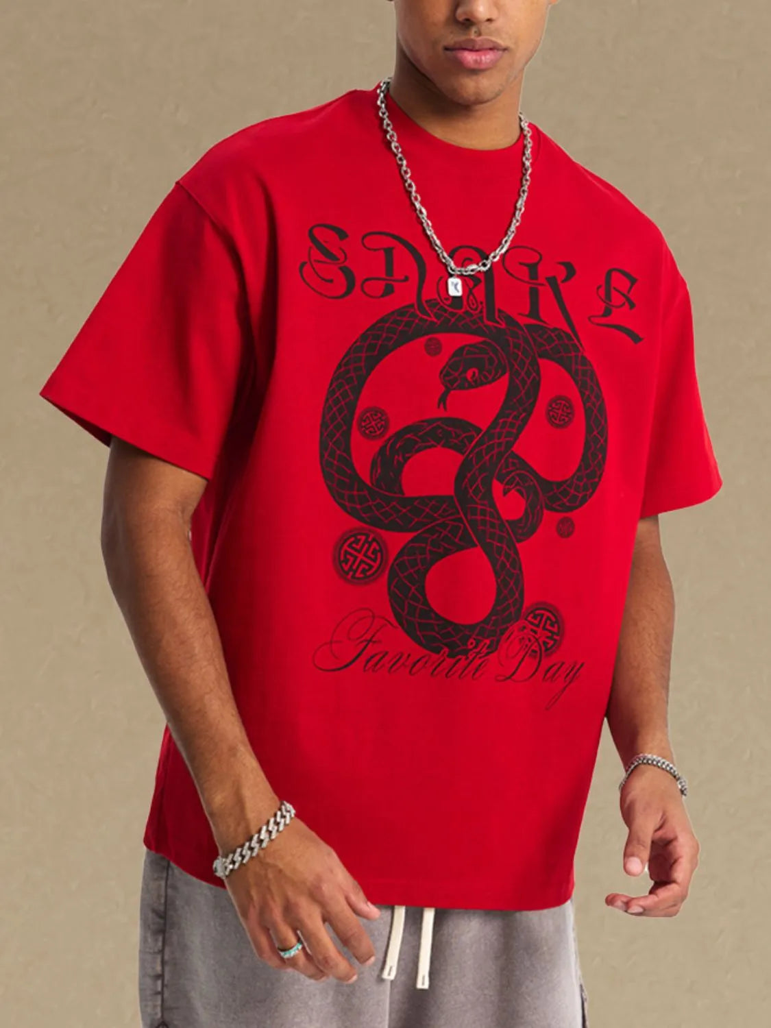 Men's Graphic Round Neck Half Sleeve T-Shirt - Treasured Gift's & More