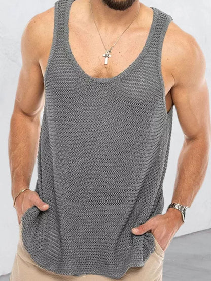 Men's Plus Size Round Neck Wide Strap Tank - Treasured Gift's & More