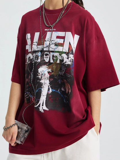 Men's Graphic Round Neck Half Sleeve T-Shirt - Treasured Gift's & More