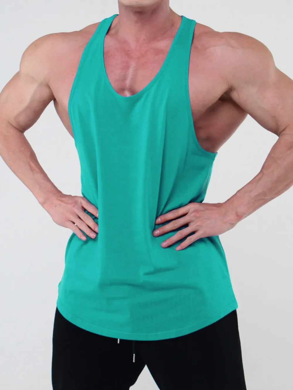 Men's Plus Size Round Neck Racerback Tank - Treasured Gift's & More