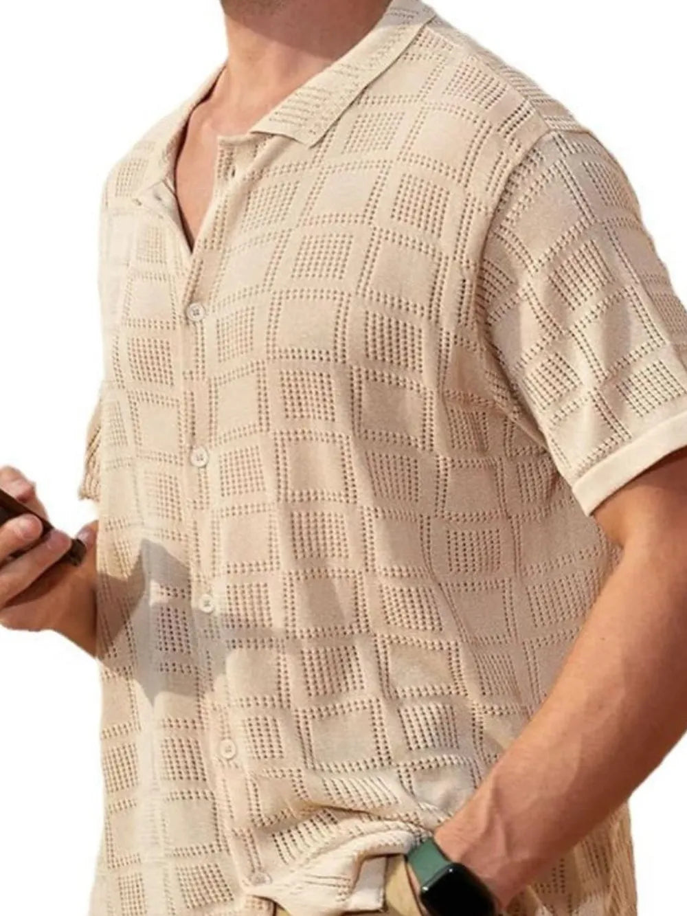 Men's Full Size Button Down Short Sleeve Plus Size - Treasured Gift's & More