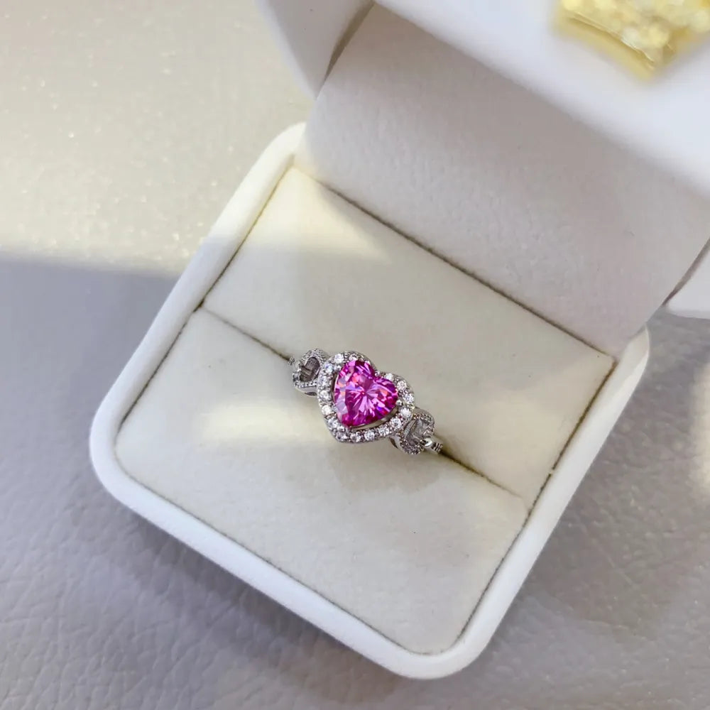 1 Carat Moissanite 925 Sterling Silver Ring - Treasured Gift's & More