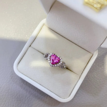 1 Carat Moissanite 925 Sterling Silver Ring - Treasured Gift's & More