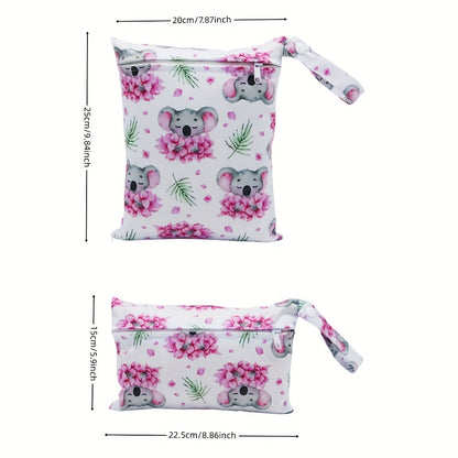 Adorable Koala Print Diaper Bags