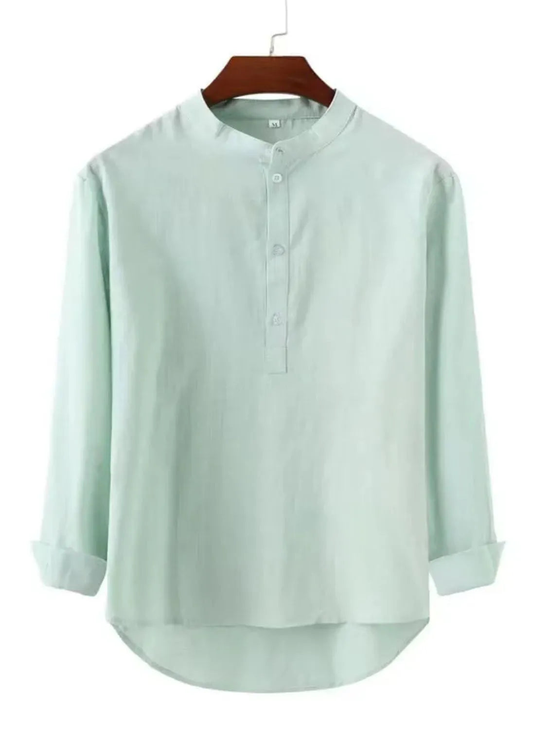 Men's Full Size Button Detail Long Sleeve Shirt Plus Size - Treasured Gift's & More