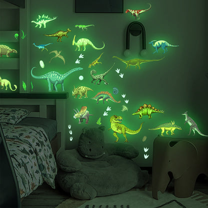1 Set, Glow In The Dark, Dinosaur Wall Stickers