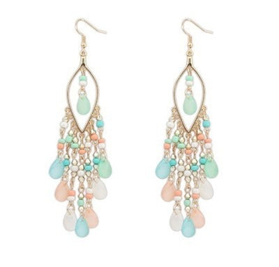 Temperament Bohemian droplet tassels long earring - Just $9.16! Shop now at Treasured Gift's & More