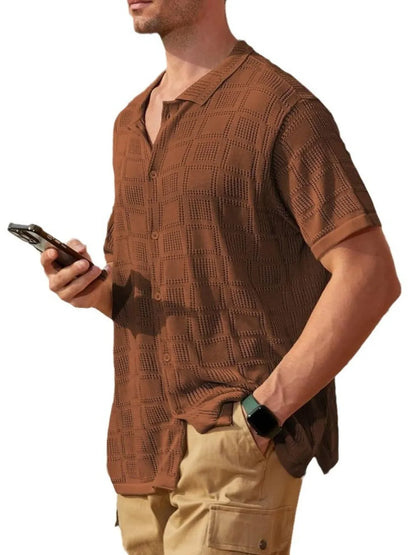 Men's Full Size Button Down Short Sleeve Plus Size - Treasured Gift's & More