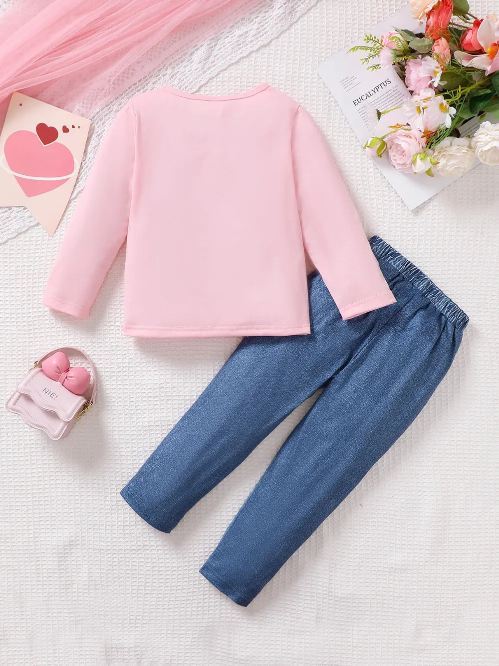 Children's Cartoon Graphic Top and Pants Set - Treasured Gift's & More