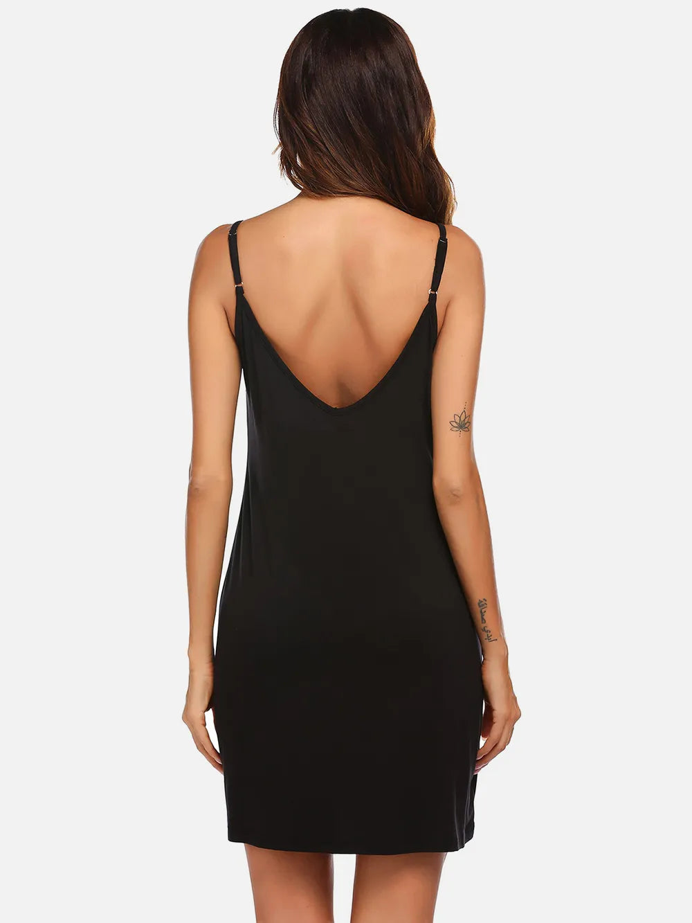 Scoop Neck Spaghetti Strap Lounge Dress - Treasured Gift's & More