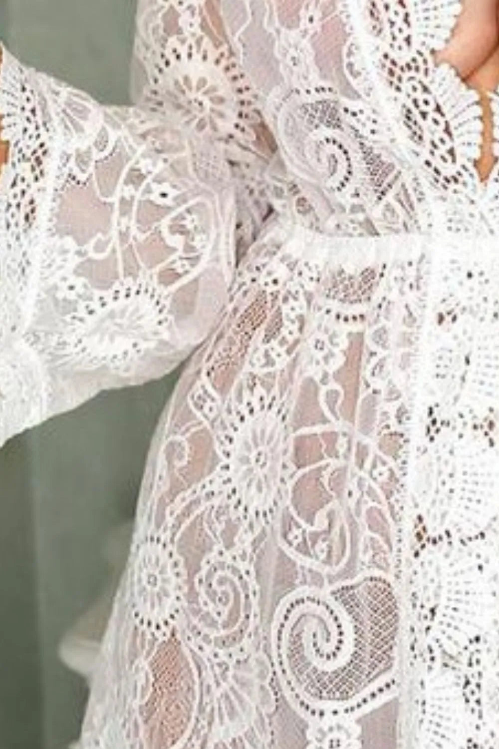 V-Neck Lace Cover-Up Dress - Treasured Gift's & More