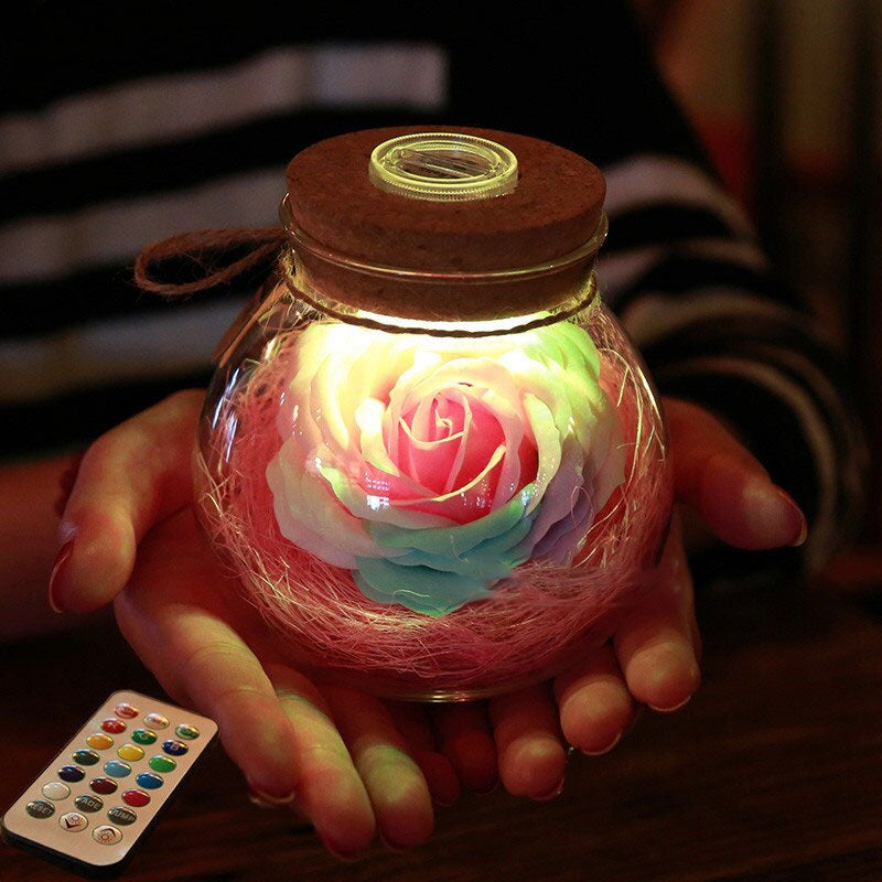 LED Rose Flower Bottle Light - Just $20.86! Shop now at Treasured Gift's & More