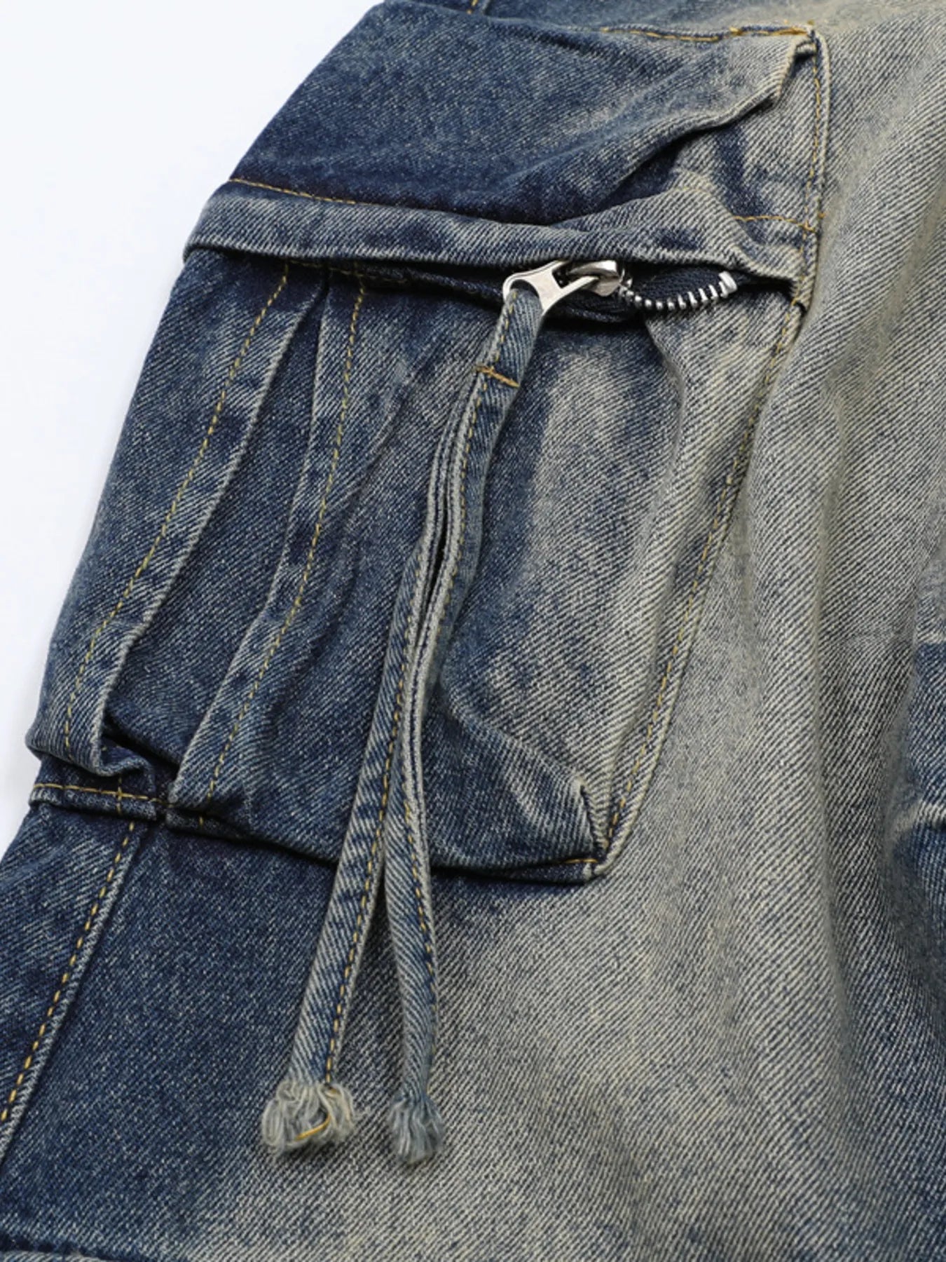 Men's Full Size Washed Cargo Jeans Plus Size - Treasured Gift's & More